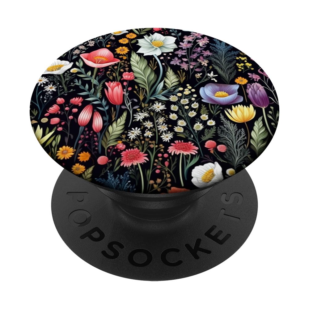 Bouquet de fleurs sauvages PopSockets PopGrip Adhésif