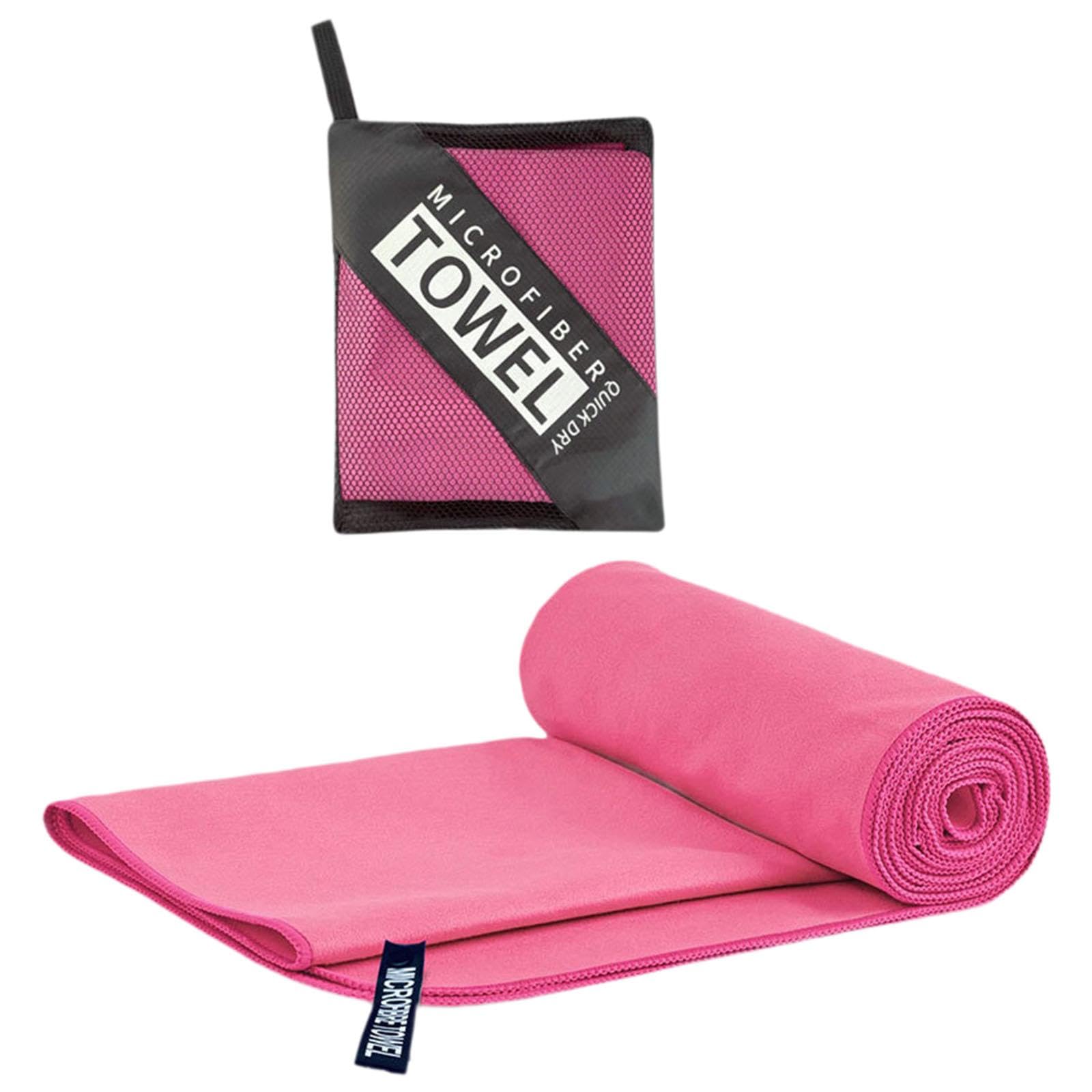 CALANDIS 4xQuick Drying Towel Fast Drying Travel Towel for Camping Outdoor Workout Rose Red | Gym Towels | Fitness Equipment & Gear | Fitness Running & Yoga | Sporting Goods-image-24