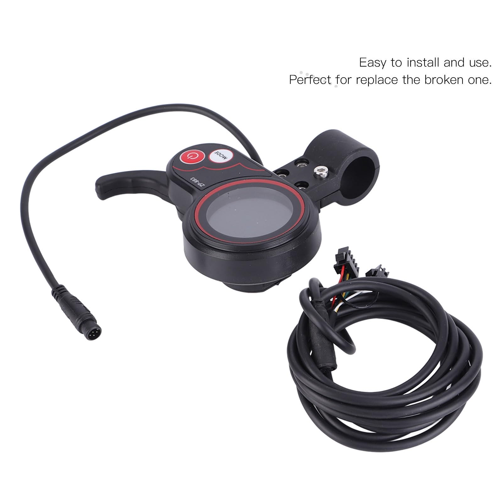 Wearresistant Electric Scooter Part Display Thumb Throttle 2 in 1 Speedometer Manual Control Panel High Durability Exquisite Workmanship for Trail Riding (24V)