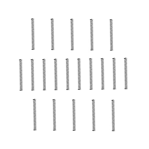 Miniatura 10 de MroMax 20Pcs Compressed Spring, 0.04" Wire Dia, 0.31" OD, 1.57" Free Length, Gray Black Spring Steel Extended Coil Compression Spring