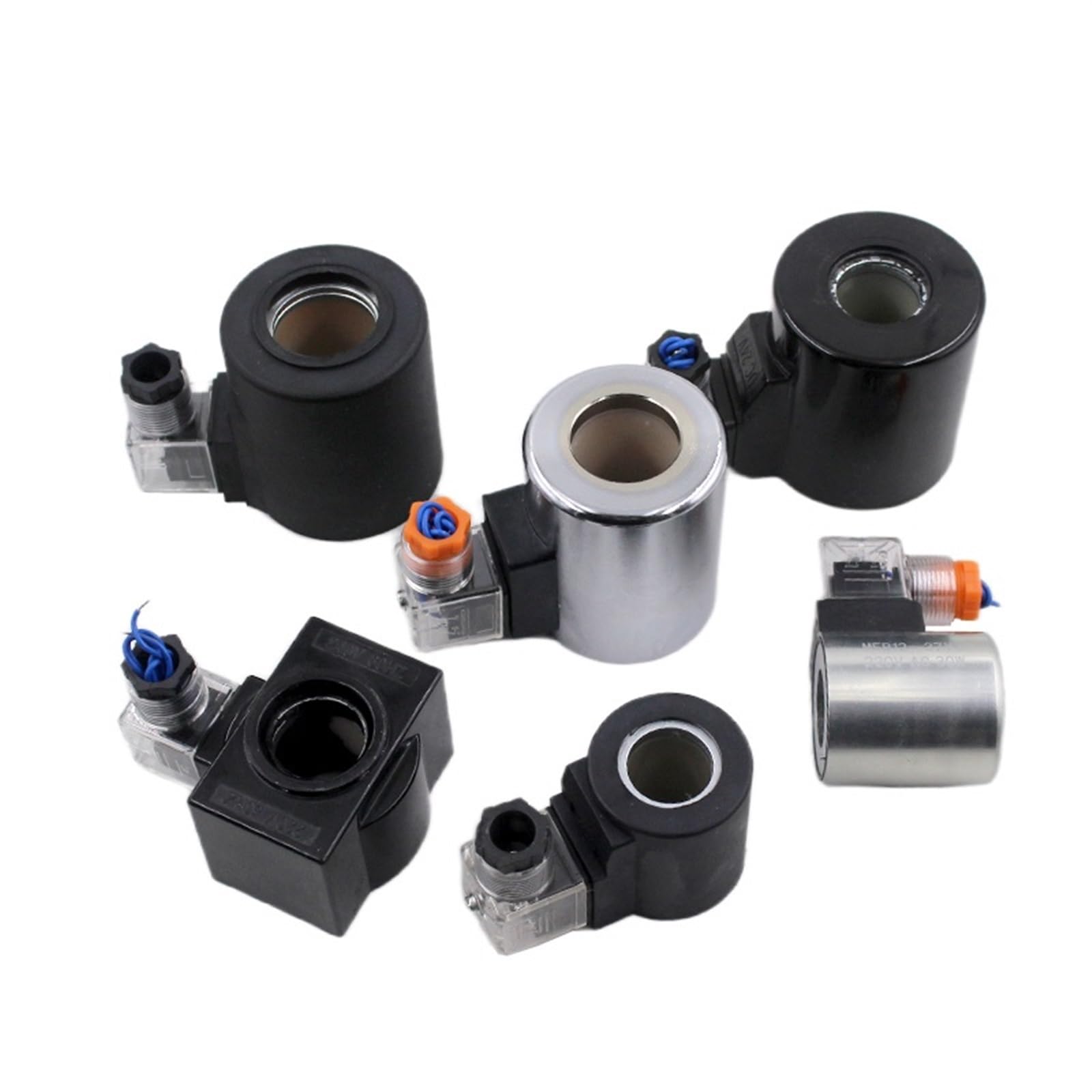 Uwukcjokq 20 51 Dc24v Hydraulic Solenoid Valve Copper Coil Mfj12-25 Mfz/Mfb10/12-37/60Yc 220/110/24/12V Hole Diameter19/20/22/23Mm Height 50/51Mm Din 1Pcs(20 51 Dc24v)