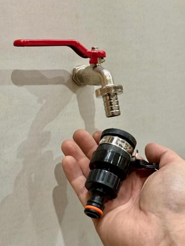 STYYL Wasserdiebe-Set 4-teilig universal Anschluss Adapter Set für Wasserhahn verstellbarer für Wasserhähne ohne Gewinde Hahnanschluss Innen und Außen ideal für Camper Wohnmobil Caravan