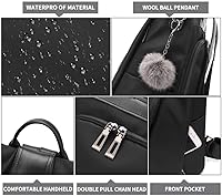 Vista 29 de Mochila impermeable liviana de nailon antirrobo para mujer, Caqui, M