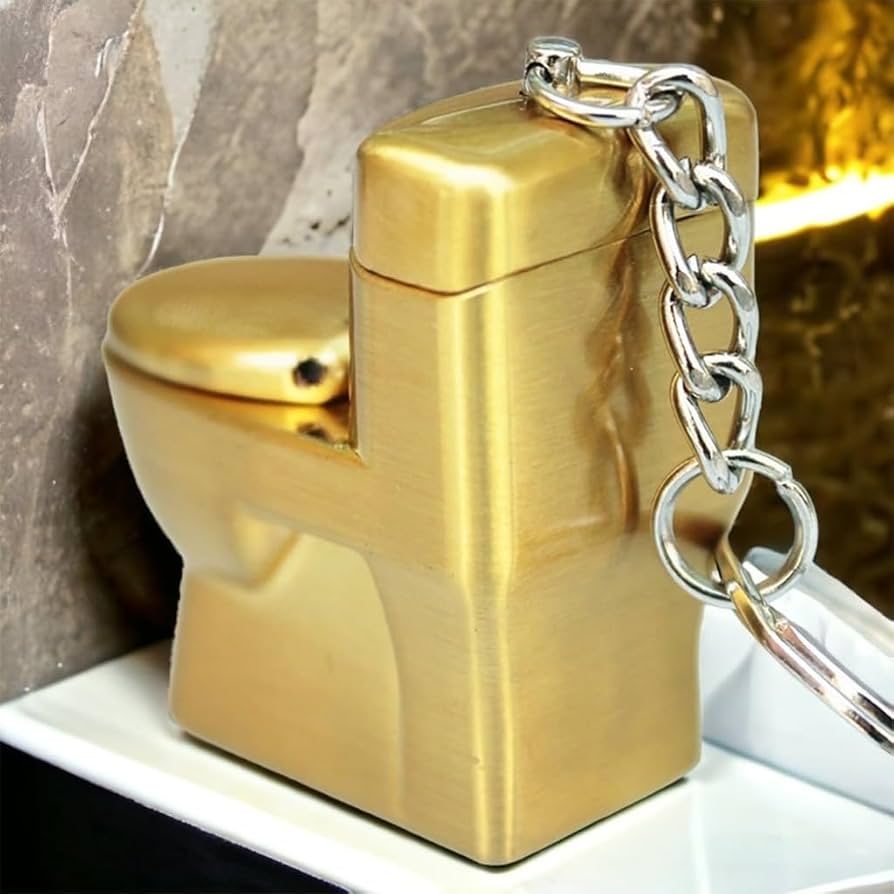 ライター　トイレ型ライター Amazon.co.jp: クールなライター、面白いトイレの形、詰め替え