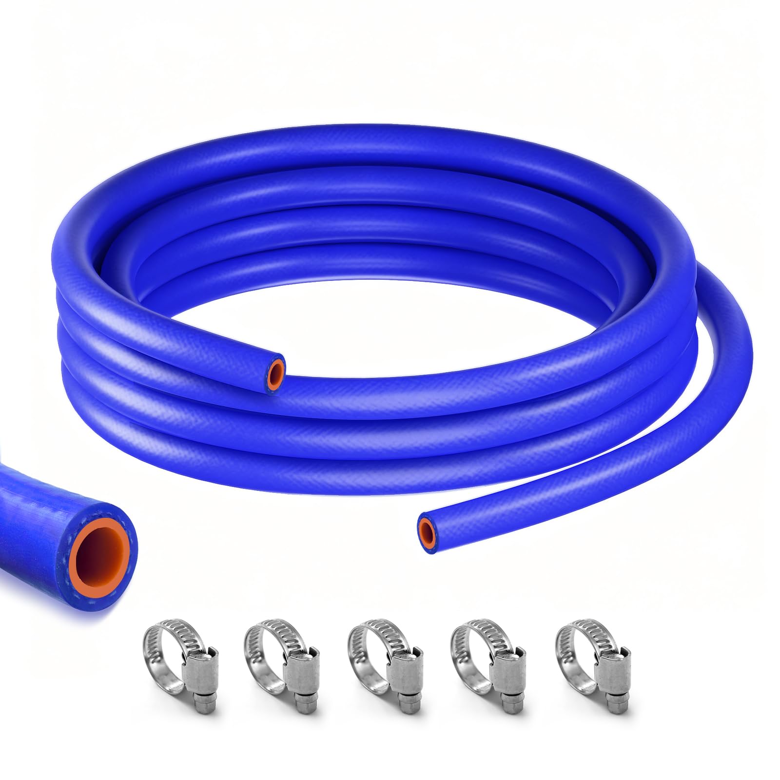 Uselection 3/8" ID-20Ft(ID 10mm) Silicone Heater Hose Blue and - belts hoses and pulleys automotive | Mubboo