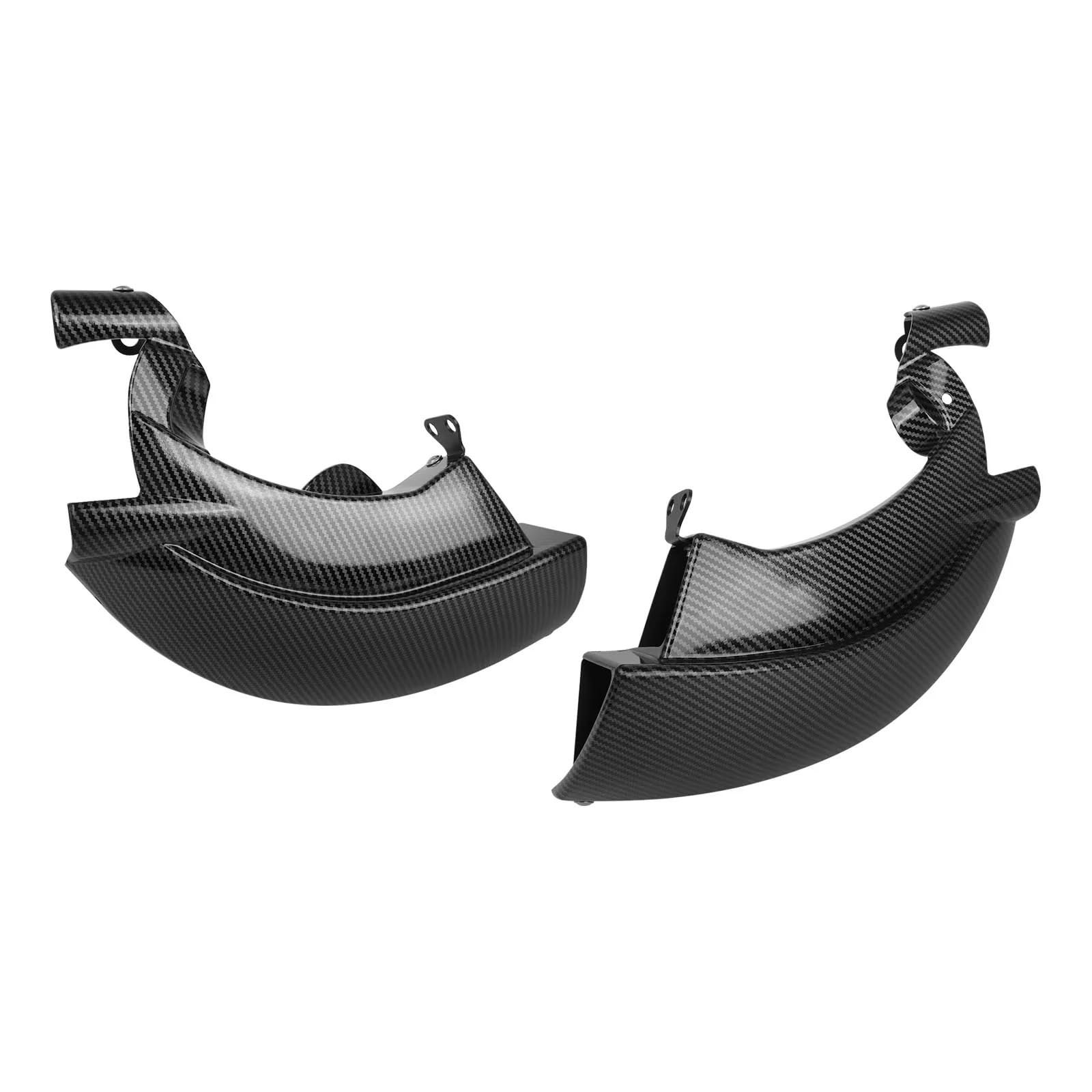Compatible con Cubierta Lateral refrigeración Pinza Freno ABS | Ajuste la dirección del flujo de aire y evite que los desechos del camino bloqueen la ventilación.(Glossy black)