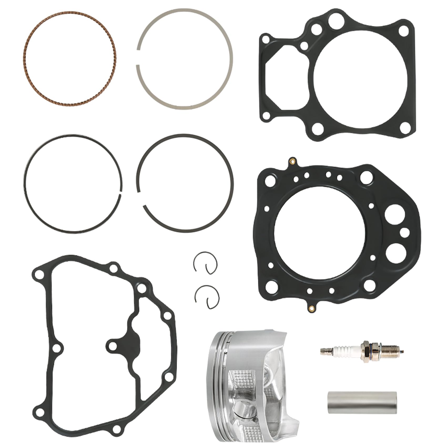 Piston Rings & Gasket Set 86.5mm For Honda TRX420 FourTrax/Rancher 420 ATV - Replaces 13101-HP5-600