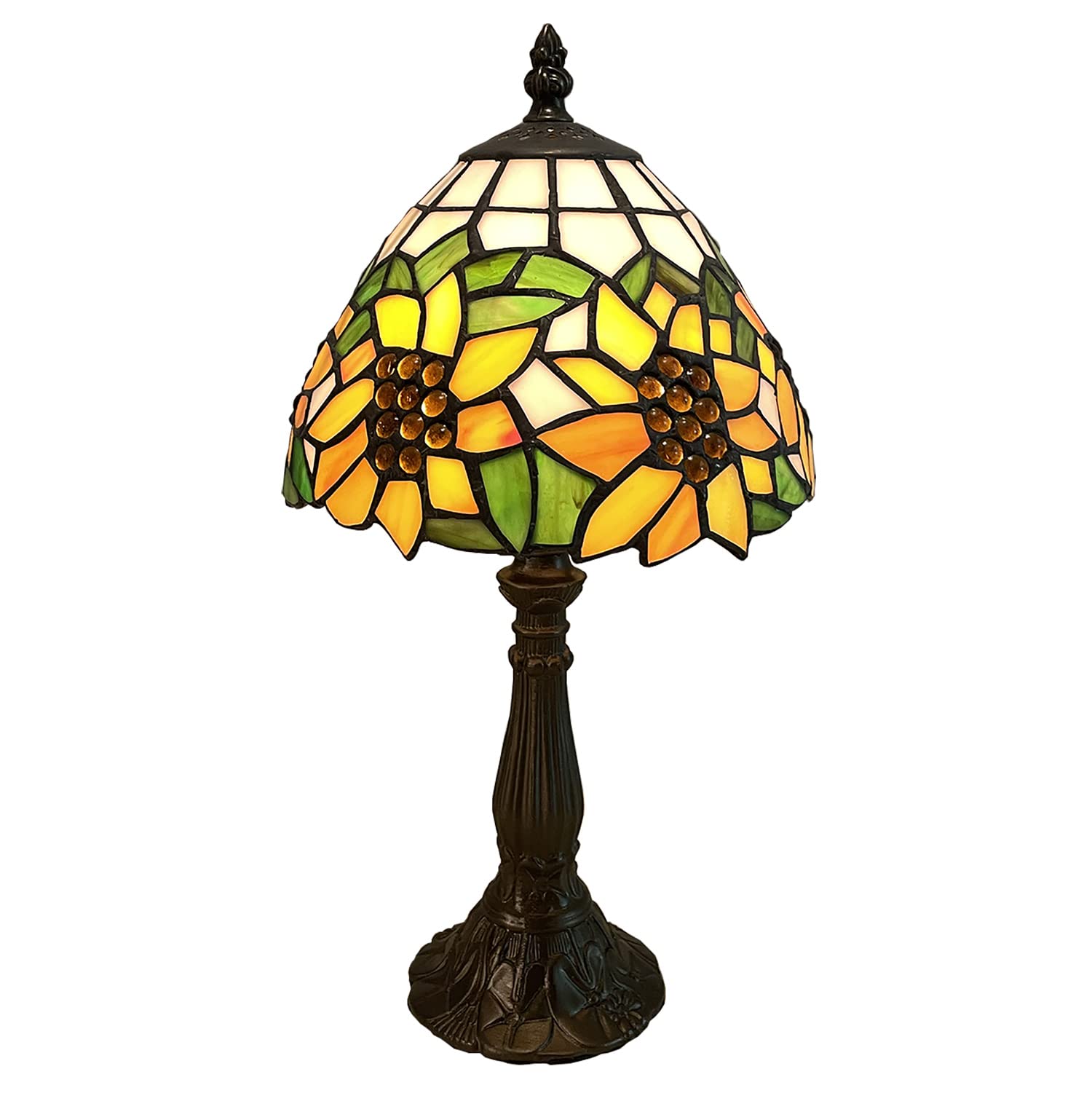 Amazon.co.jp: L10863 Stained Glass Table Light, Stand Lamp