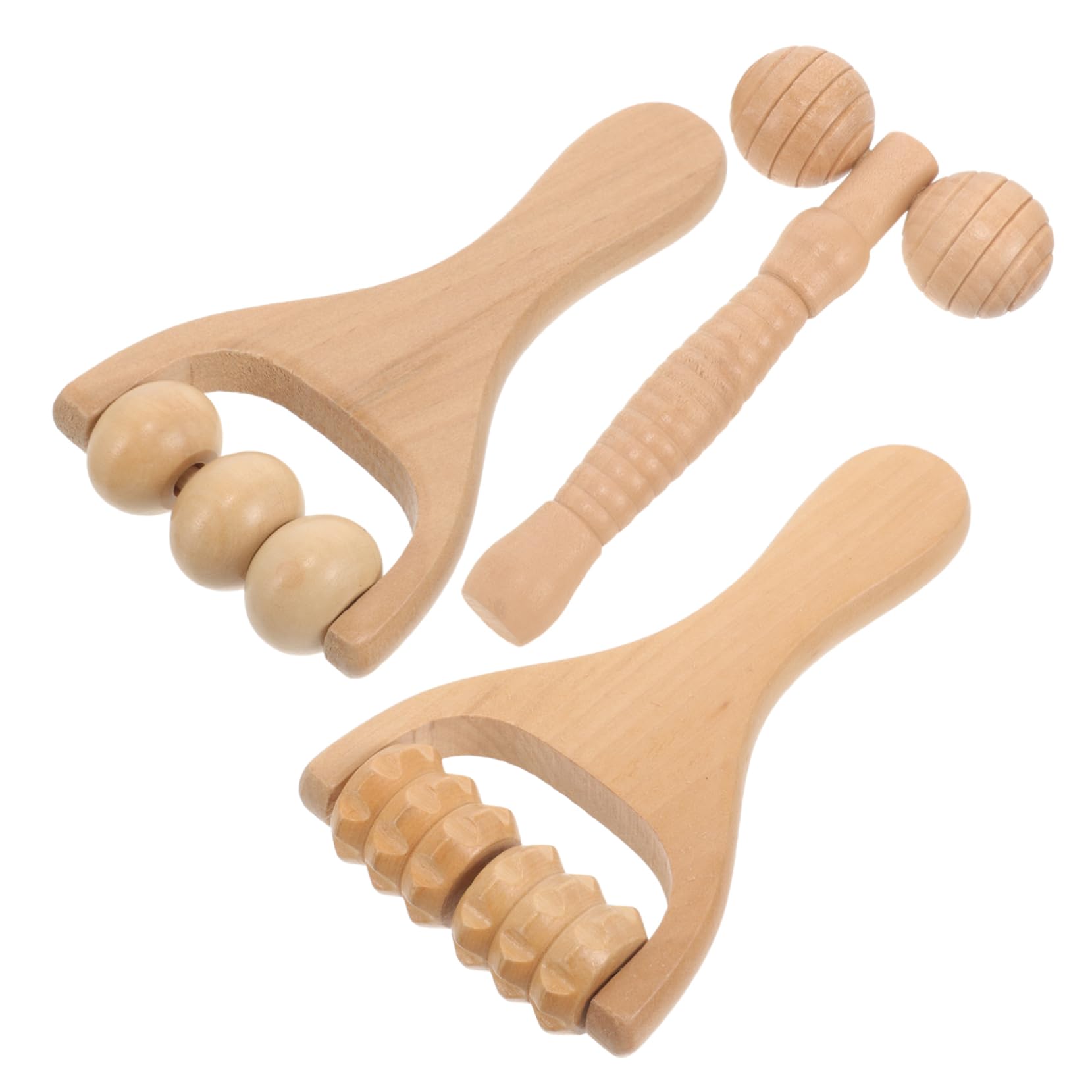 PACKOVE 4 Set Massaggiatore Per Punti Di Agopuntura Massaggiatore Per Muscoli Del Collo Per Spalle Rulli Massaggianti Accessorio Per La Casa 3 pezzi * 4