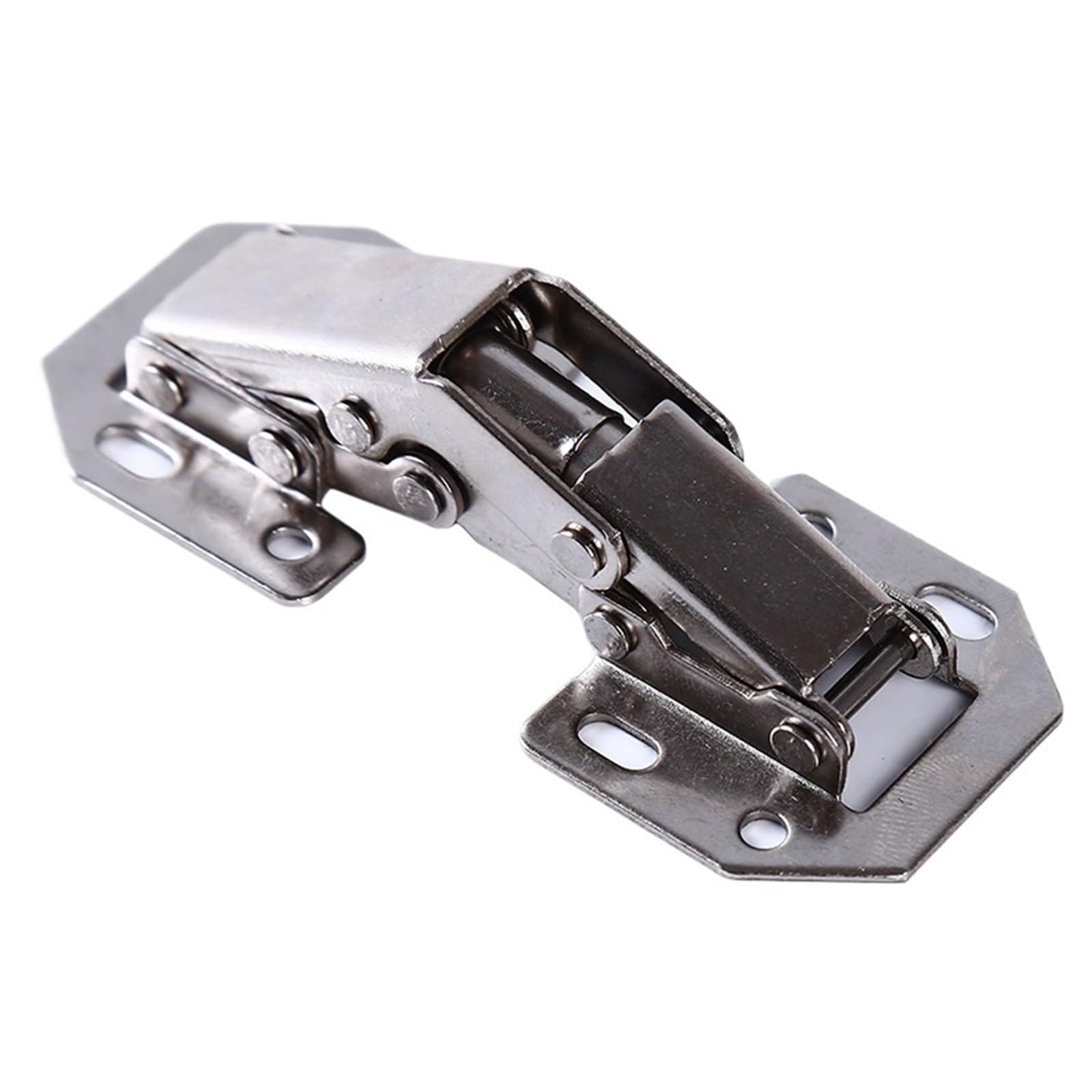 Dclbaigfsy 10Pcs 4/ Cabinet Hinge 90 Degree 3/4In No-Drilling Hole Cupboard Door Hinges Soft/Hard Close Furniture Hardware(10Pcs)