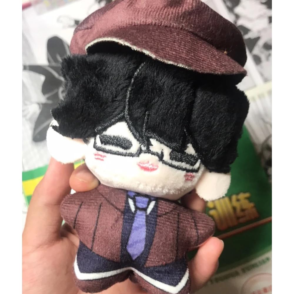 LUNK BSD Plush Ranpo Edogawa Figure Stuffed Doll Anime Soft Figure Keychain Pendant Charm Mini Hug Pillow Decoration Gifts