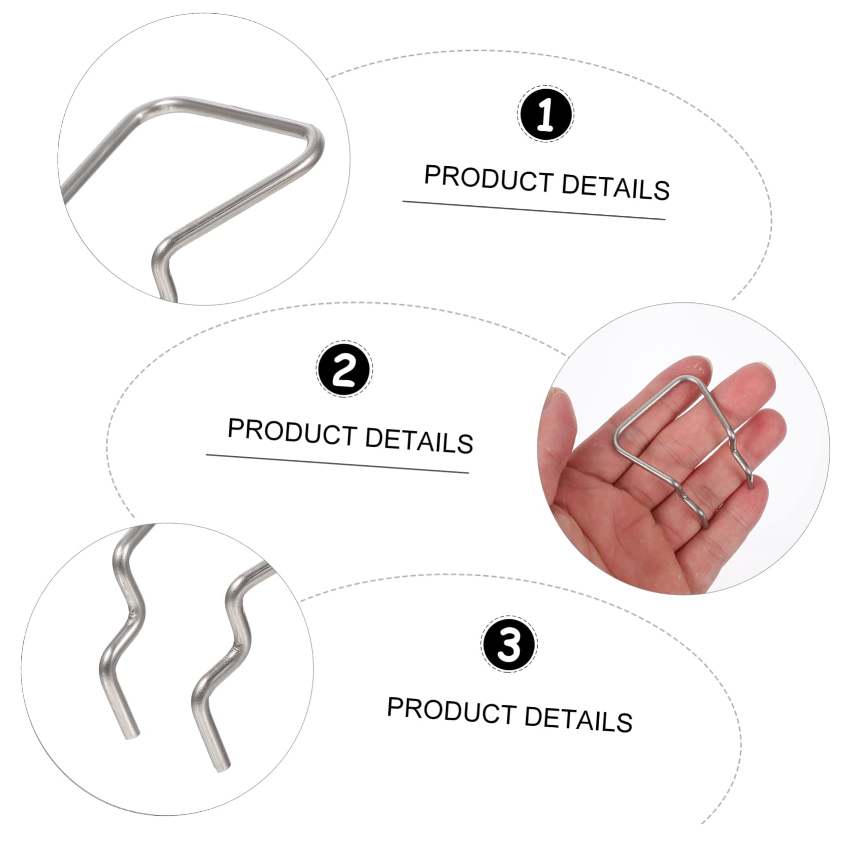 PLAFOPE Ganci per Pannello Forato Antiscivolo Set 12 in Acciaio Inossidabile Facili da Installare per Parete Attrezzata Officina e Garage