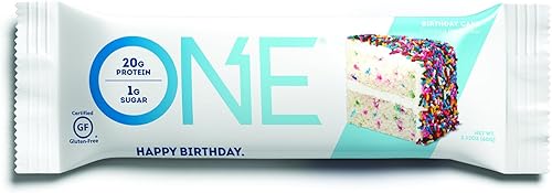 One Barra de proteínas pastel de cumpleaños, 2.12 onzas