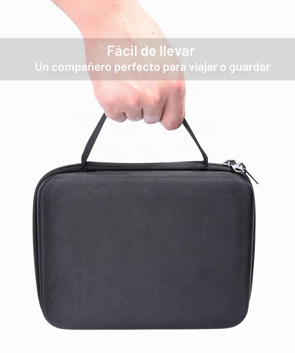 RAIACE Estuche rígido de Almacenamiento para 9 Dardos con Punta de Acero o Punta Blanda, Estuche de Transporte para Dardos con Puntas, Varillas y Plumas. (Solo Estuche) - Negro
