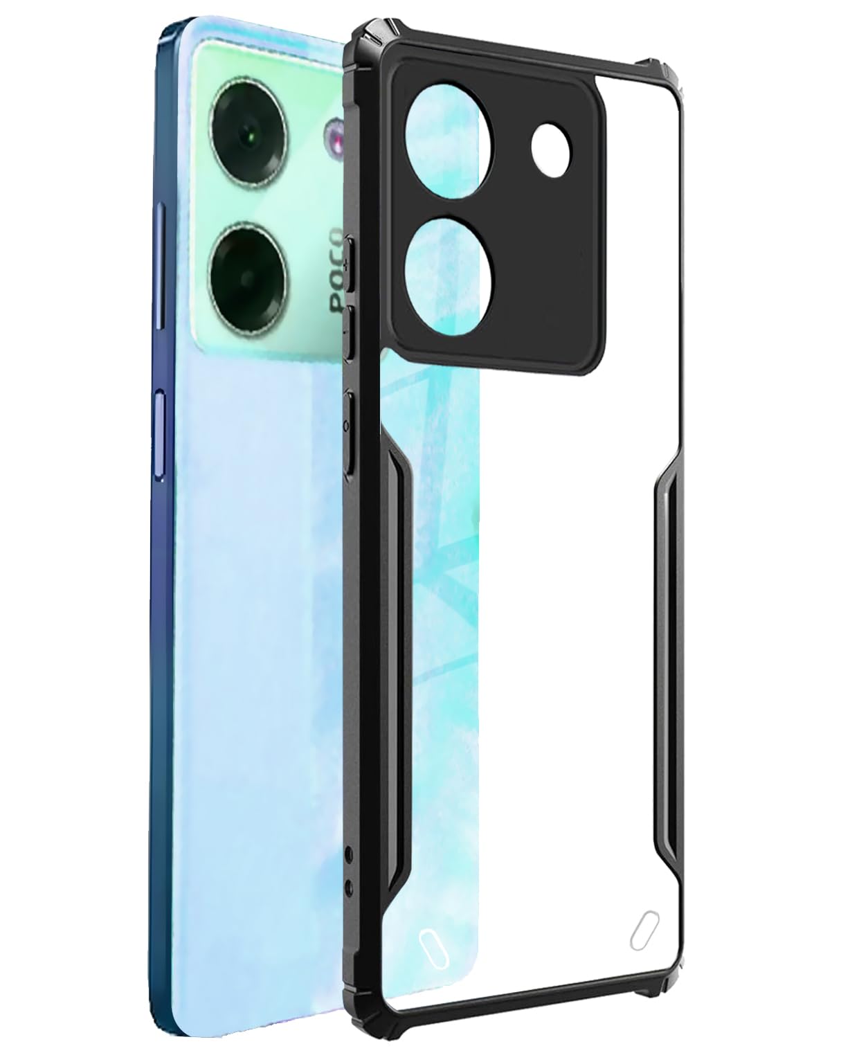 SPAZY CASE® Poco M7 Pro 5G Back Cover | Transparent Crystal Clear