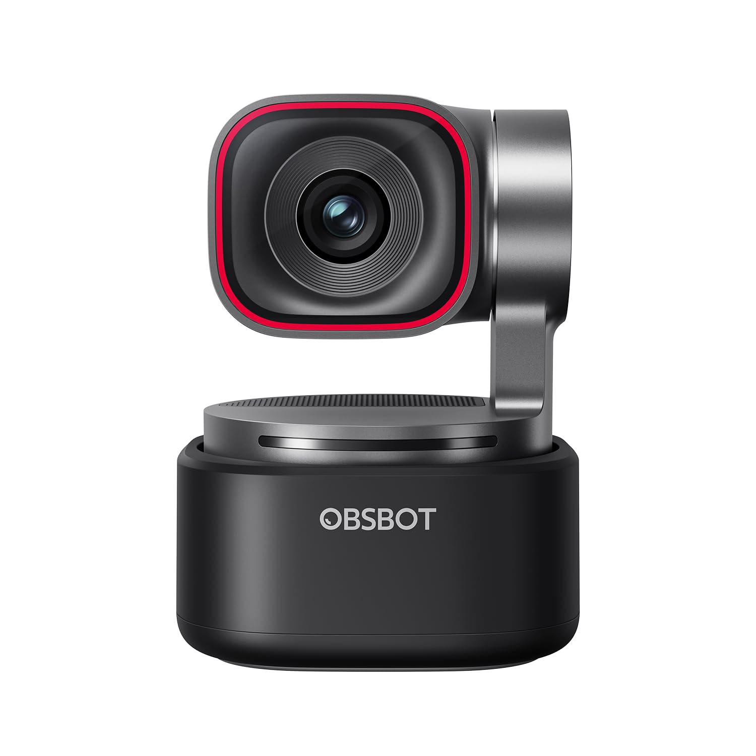 OBSBOT Tiny 3 4K PTZ AI Webcam with 1/1.28” Sensor, Autofocus, AI Tracking 2.0, Voice & Gesture Control, Tri-Mic Spatial Audio, 1080P@120FPS, HDR | Webcam for Streaming, Meetings & Content Creation