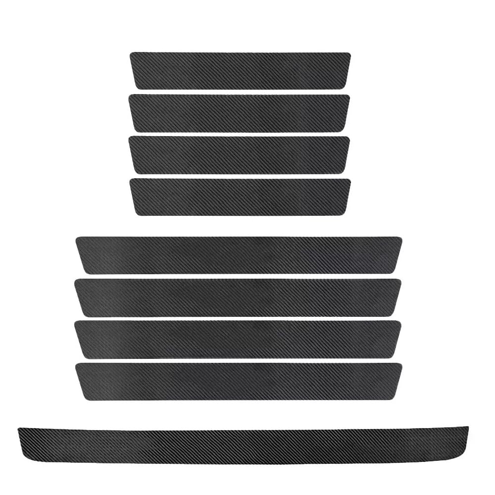 QIZUN 9 Pcs Car Door Sill Protector for AUDI A1 2010-2026