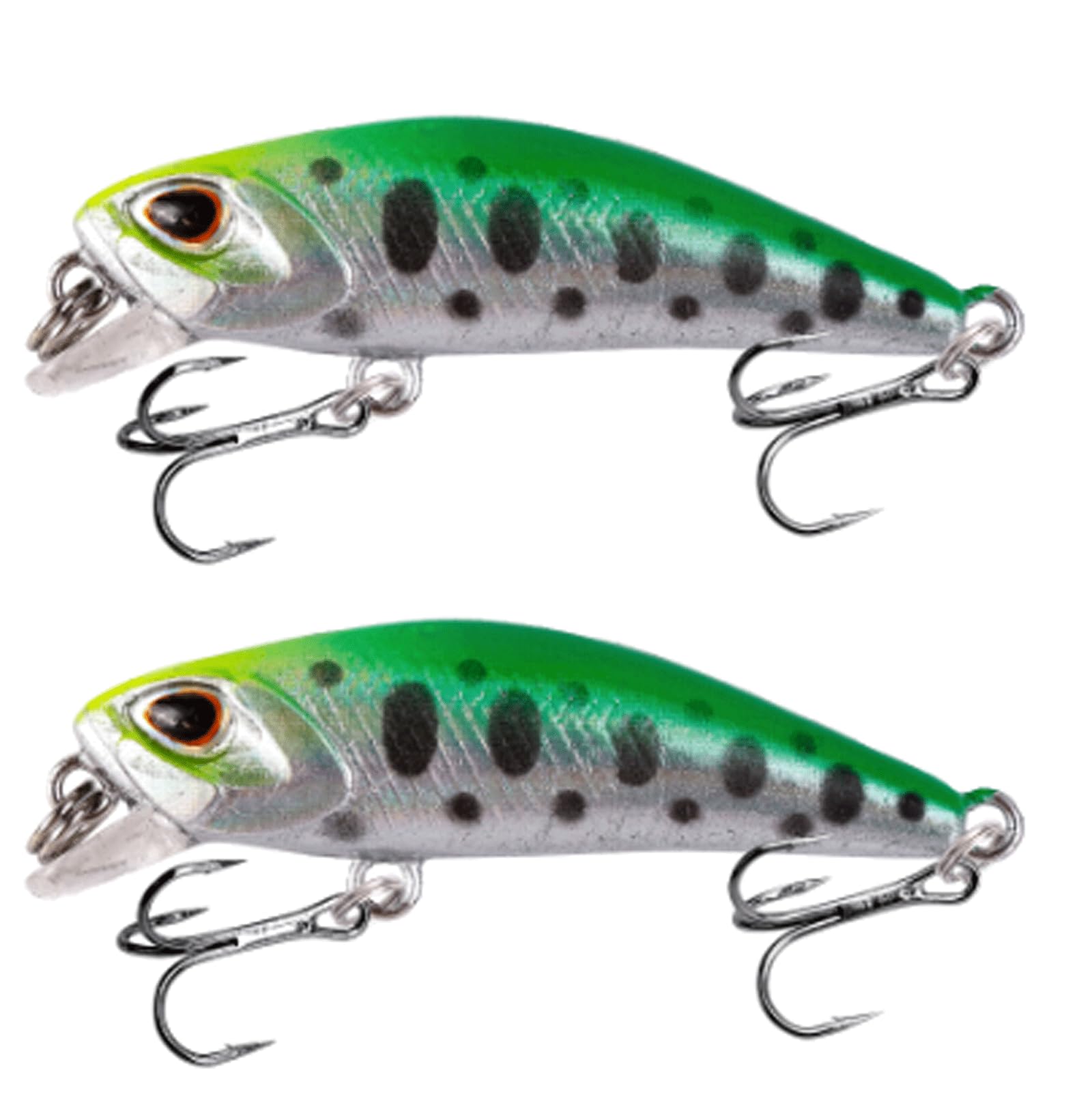 IvyLoutish Fishing Lure Bait 2 Pcs Wobblers 4.5cm 3.5g Sinking Artificial Plastic Hard Bait Mini Minnow Fishing Bait Crankbait Jerkbait Tackle Fishing Tackle