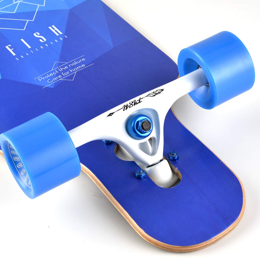 Longboard Skateboard, longboards Drop Through Cruiser compleet board, 8