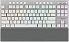 Rampage BERU Beyaz 2.4G BT Wireless RGB RED SWITCH Mekanik Gaming Oyuncu Klavye Slim Low Profile TKL