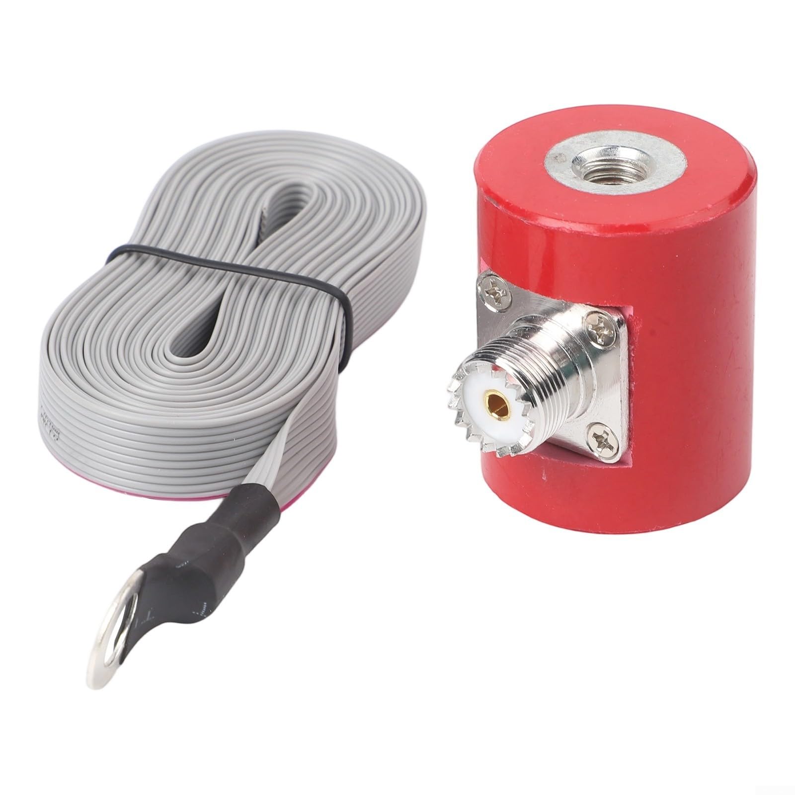 Antenna Hf in acciaio inox per radio Usdx Qrp, frusta ad alta frequenza da 14 MHz a 30 MHz, 300 W continua e 600 W, design telescopico da 5 metri per segnale forte, finitura rossa per uso esterno (1