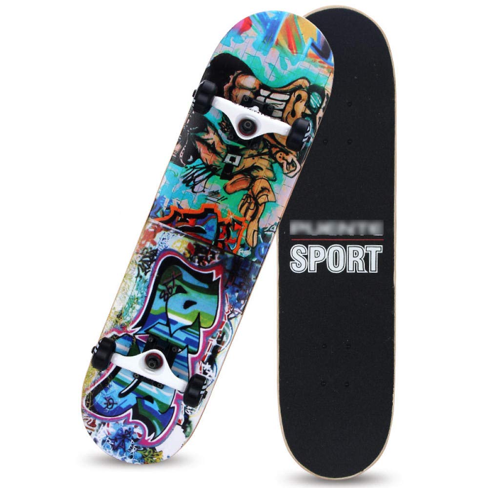Standard Cruising Skateboards Adult Long Skateboard 807 7 cm 8-Layer Maple Deck Non-Slip and Waterproof 95A Shock Absorption