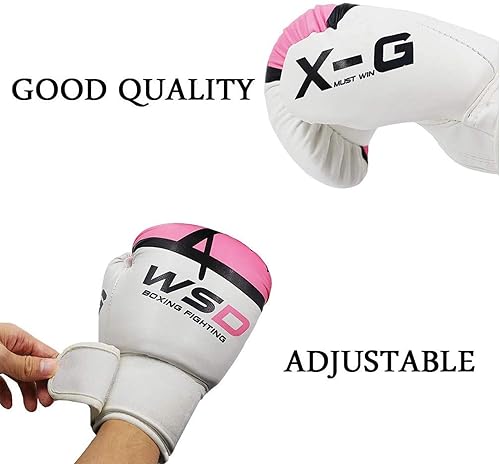 Miniatura 4 de Luwint Guantes de boxeo para niños y jóvenes, 6 onzas, 8 onzas, guantes de entrenamiento prémium para 6-8, 8-12, 12-16 años, guantes de bolsa pesada