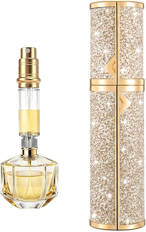 Frasco Recarregável para Perfume ZeniPremunz Tpb-001 Dourado, 5 mL, 1 Unidade