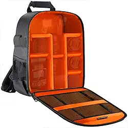 Mochila para Câmera Fotográfica, Resistente à Água, Design Compacto e Multifuncional, Bolsa Camera Ideal para Fotógrafos Profissionais e Amadores, Viagens e Uso Diário
