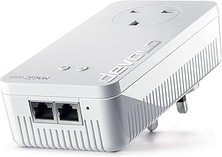 devolo Magic 1-1200 Wi-Fi 5 Add-On Powerline Adapter, Mesh Wi-Fi, (Up To 1200 Mbps Via Powerline, Wi-Fi 5, Wi-Fi Anywhere, Access Point, 2x Fast Ethernet Ports, Stable Home Working)