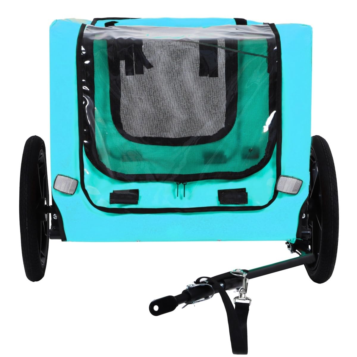Zefvkip Pet Bike Trailer Dog Cart for Bicycle,Suitable for Small and Medium Pets, Easy Folding Cart Frame, Quick Release Wheel, Non-Slip Floor,