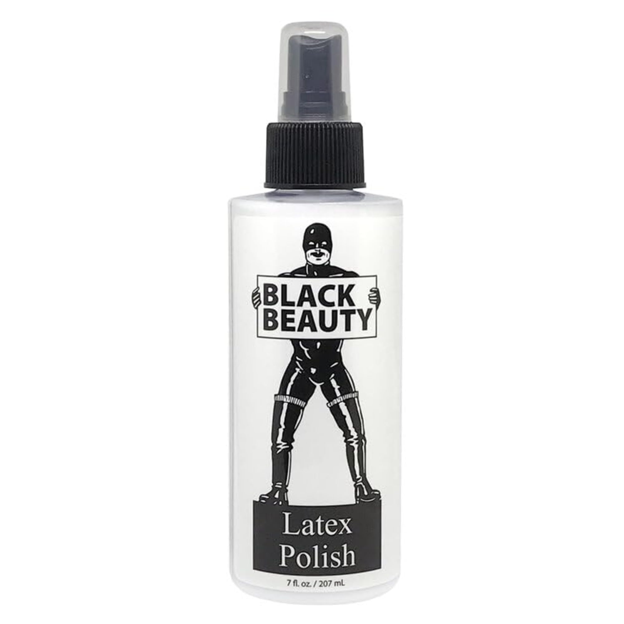 Limpiador de látex Black Beauty de Elbow Grease B Cumming Company, fórmula profesional para el cuidado y mantenimiento del látex, 7 onzas líquidas, 1 paquete