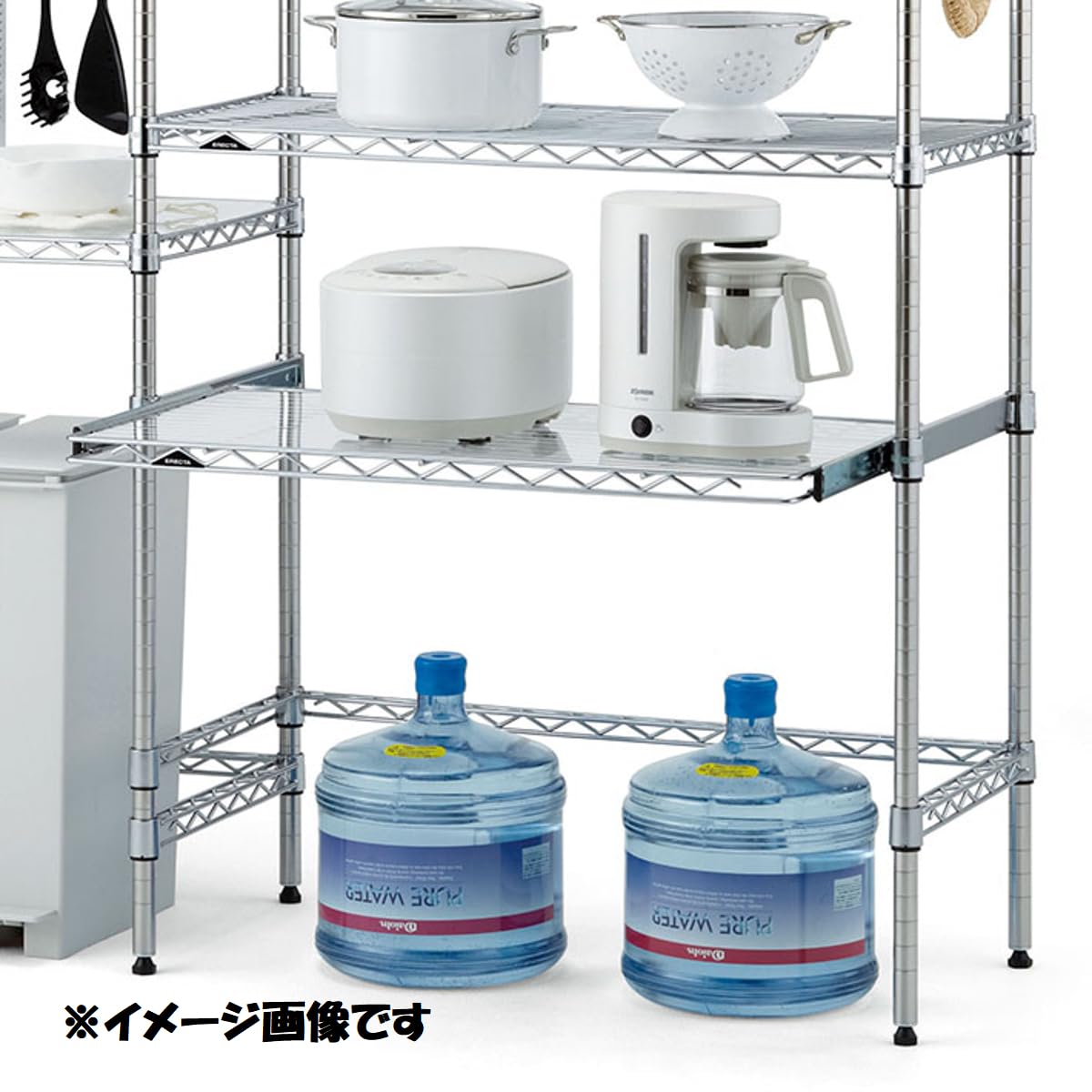 Amazon｜ベーシックシリーズ スライディングシェルフ W900xD450mm 