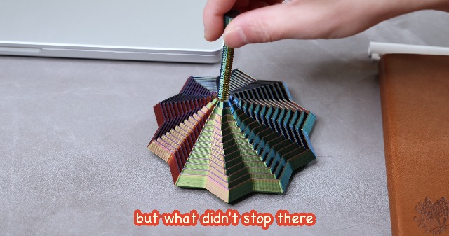 3D-geprinte uitgebreide sensorische fidgetster, Fractal Fidget zeshoek