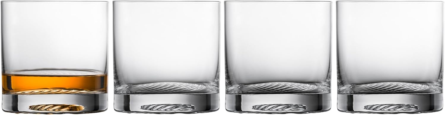 Zwiesel Glas Echo Whiskey Glasses 13.5 Ounce (Set of 4), Old Fashioned Glasses for Whiskey, Dishwasher-Safe Machine-Made Tritan Crystal Glasses, Made in Germany 13.5 Ounce Double Old Fashioned (Set of 4) Double Old Fashioned