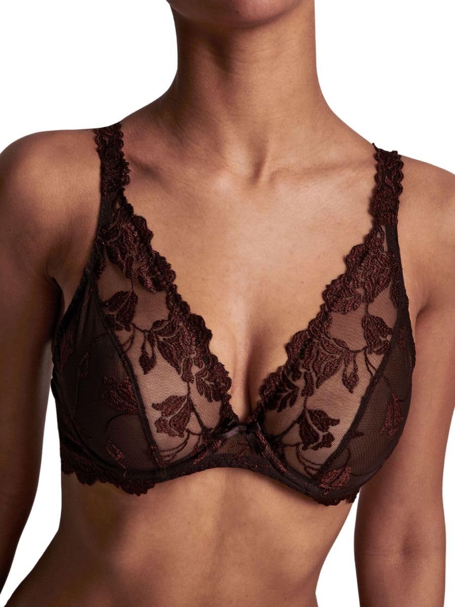 Aubade Softessence Underwired Triangle Bra Espresso Brown 32D
