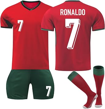 Football Kits for Kids and Adult Home/Away Mens Boys Girls Soccer Jerseys Youth Trainshirts T Shirt, Short and Socks Set Fans Football Gifts