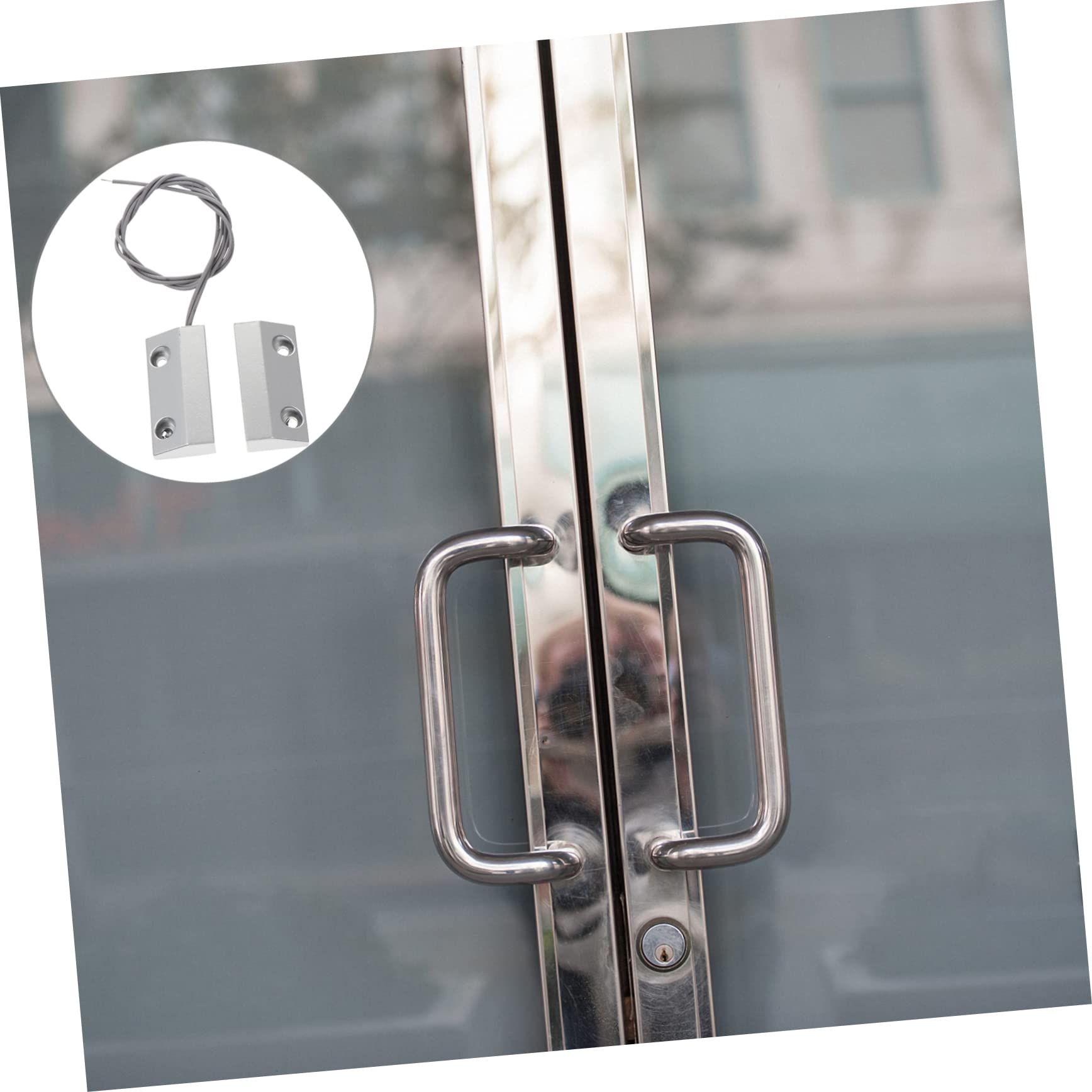 Holibanna 3 Ensembles Capteur de Porte Filaire Alliage de Zinc Alarme de Sécurité pour Fenêtres et Détecteur de Cambriolage avec Design Pratique et
