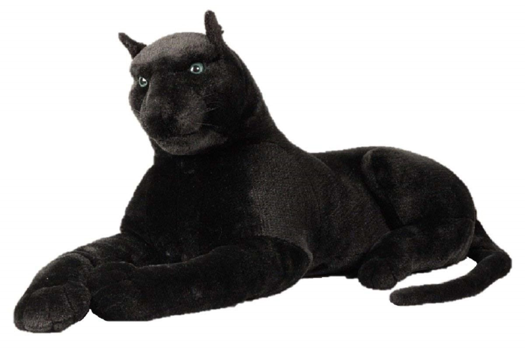 Geschenkestadl XXL Panther liegend Plüschtier 1,10 m | Kuscheltier, Dekotier, Wildtier Deko, Wohnaccessoire