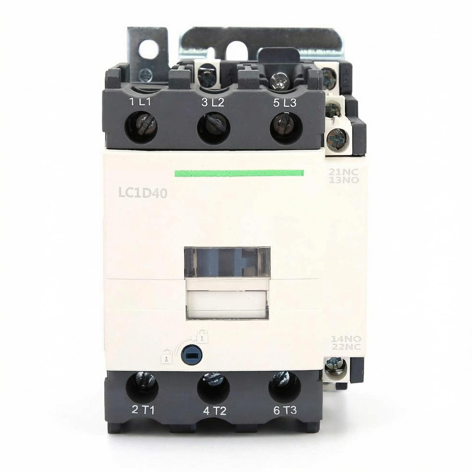 Yuecoom AC Contactor, New Electric AC Contactor, LC1D40 NEW Electric 50/60Hz 3 Poles Coil AC Contactor 220V 40A Industrial Electric AC Contactor