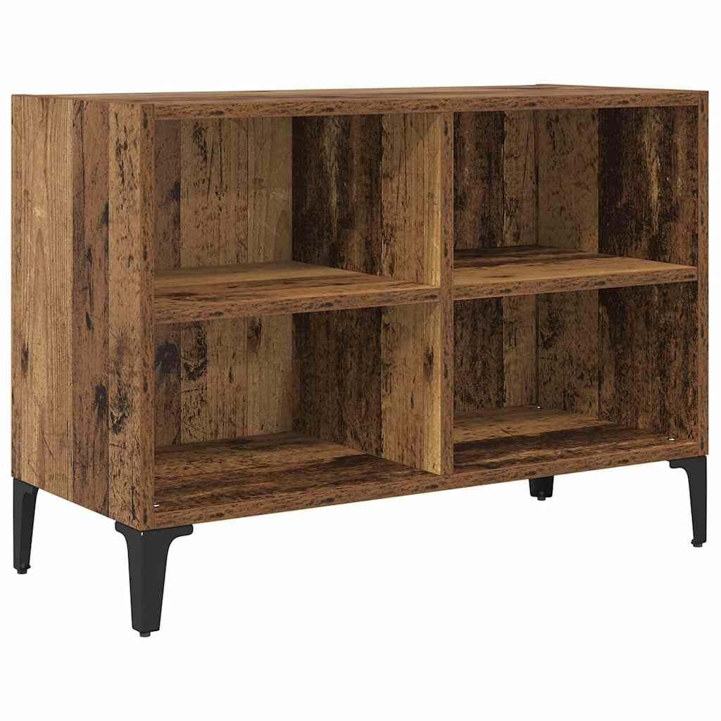 TV-Schrankset Braun 69,5x30x50 cm, robuster Holzwerkstoff, wandmontiert, mit Regalen, für Wohnzimmer, Media Center, platzsparend