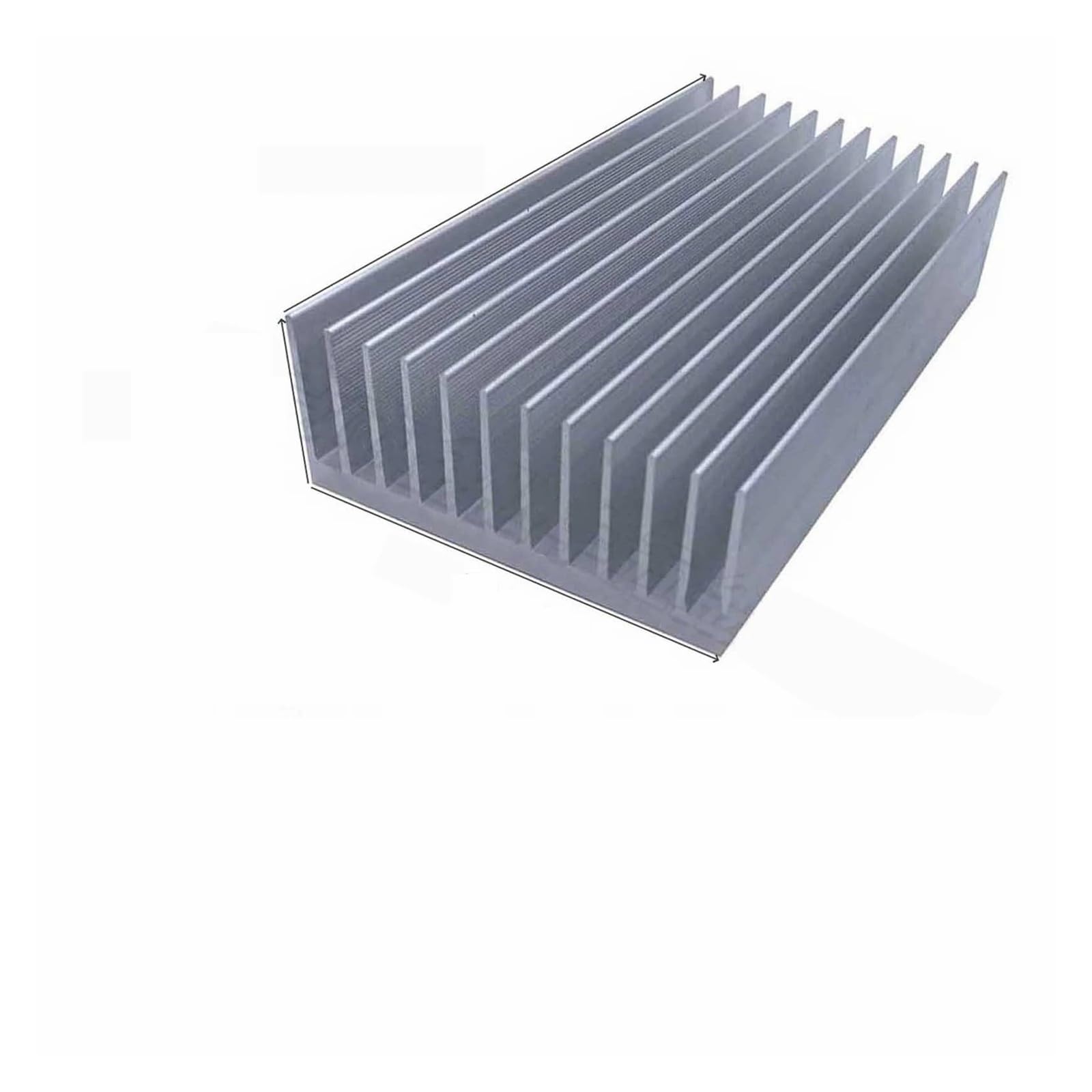 Dissipatore di calore in alluminio estruso per dissipatore di calore con chip elettronico a LED, 115 x 50, 125 x 20,5, 140 x 20 mm, per chip elettronico a LED, raffreddamento e dissipazione del calore