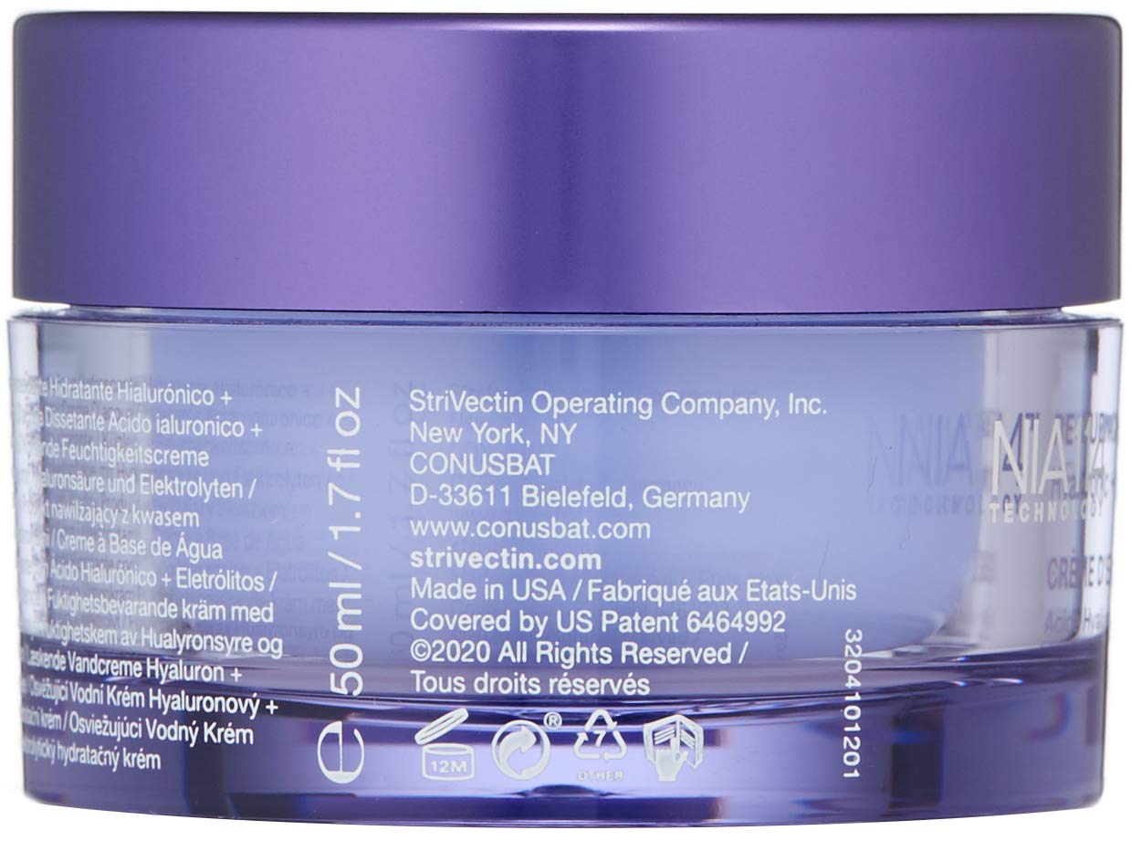 StriVectin Advanced Hydration Re-Quench Water Moisturizing Cream with Hyaluronic Acid and Electrolytes, 1.7 Fl Oz