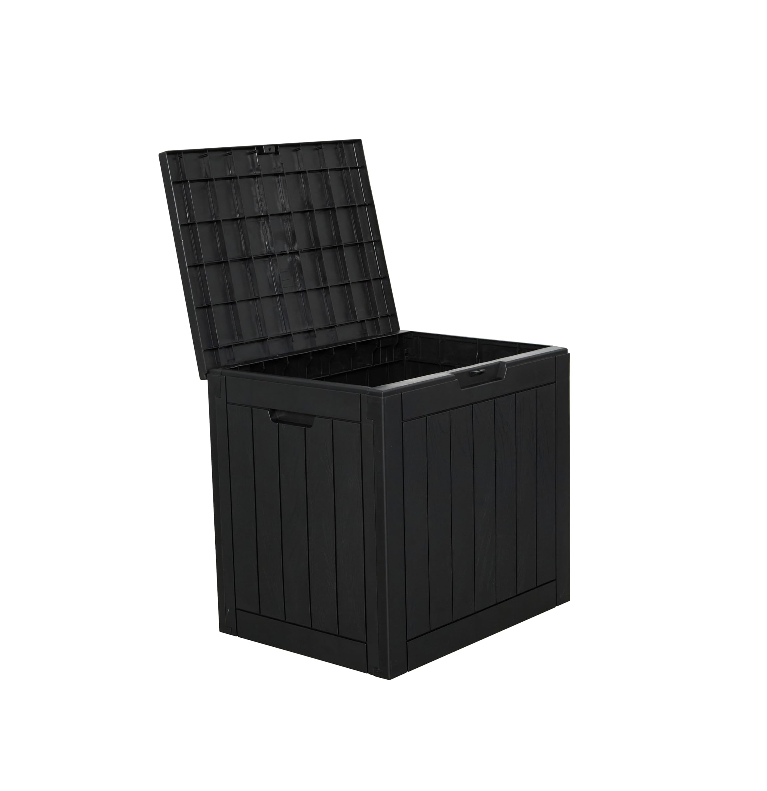 Koll Living Gartenbox Cubex 118 Liter Anthrazit Auflagenbox aus Kunststoff | Wetterfeste Kissenbox | Pflegeleichte Garten Aufbewahrungsbox | L56 x B43 x H53 cm