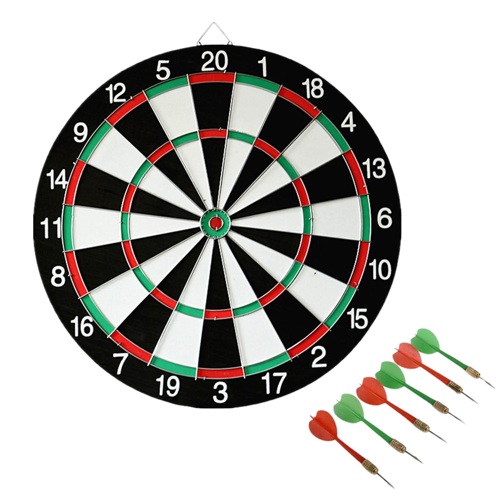 ダーツボード ハードボード 矢6本入り 43cmパーティーゲーム 家庭用ソフトダーツ ボード ハードダーツボード ダーツスタンド ダーツ矢 セット 壁掛けタイプ 両面式 フロッキング製 練習ダーツ セーフティダーツボード グランボード プロ様式 簡単設置 投げ 組み合わせ インテリア パーティー オフィス ゲーム 子供と大人も適用 安全ダーツボード 競技 初心者 室内遊び (ダーツボード)