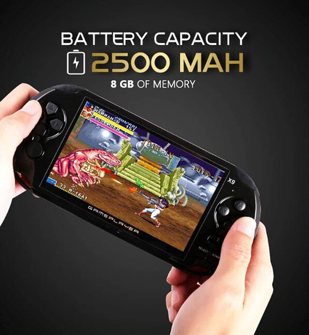 CHROX 2030 Nuova Console per Videogiochi Portatile da 5,0 Pollici Retro A 128 Bit con 10.000 Giochi Integrati per Arcade NEOGEO/CPS/FC/NES/SFC/Snes/GB/GBC/GBA/SMD/Sega Regalo di Natale per Bambini