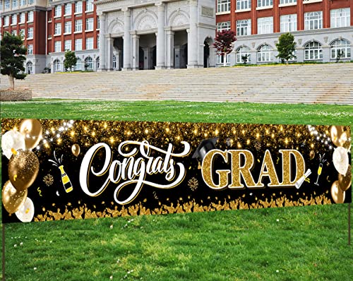 Image of 2026 Graduation Decorations-Congrats Grad Yard Sign Banner Decoration for Class of 2026 Graduation Party Supplies
