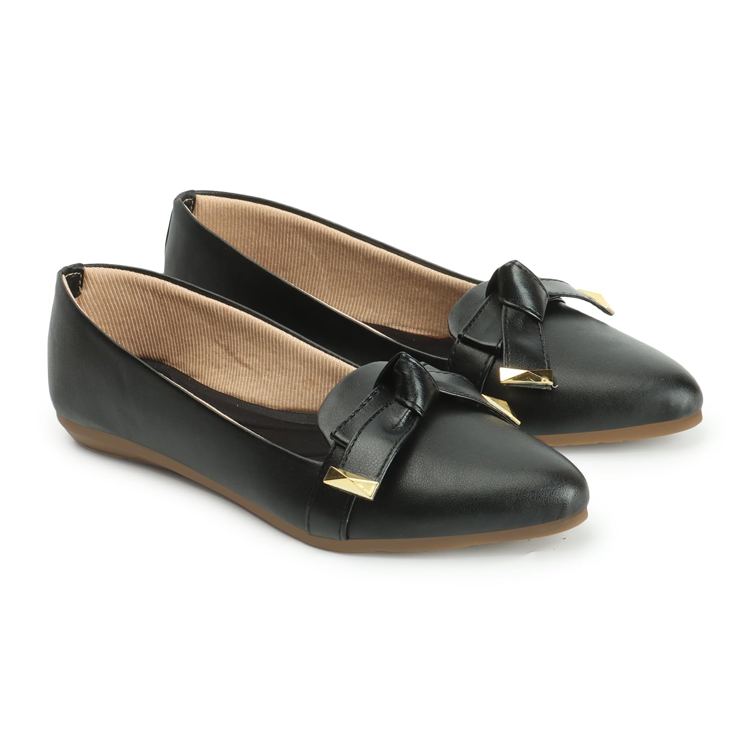 STRASSE PARIS Stylish Fashionable Womens Flat Bellies with Bowknot Design, Comfortable and Casual Black (B0CN9H6JQ8) Amazon Price History, Amazon Price Tracker