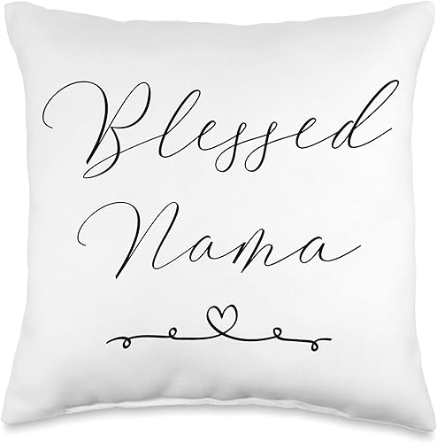 Nama Gifts Blessed Nama - Almohada de 16.0 x 16.0in, multicolor