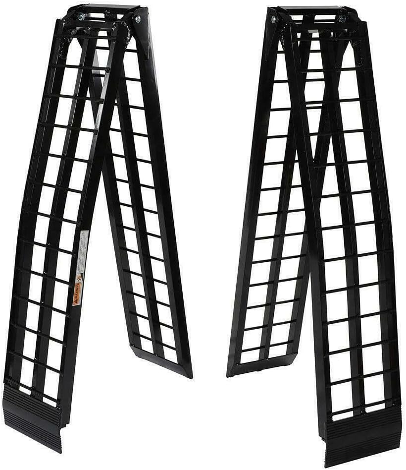 Rampa para ATV de aluminio plegable de 9ft negra miniatura 1